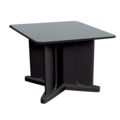 Cortech Endurance X-Series 42" Square Table X-Base, Plain Top, Vinyl-Edge 42SVPX